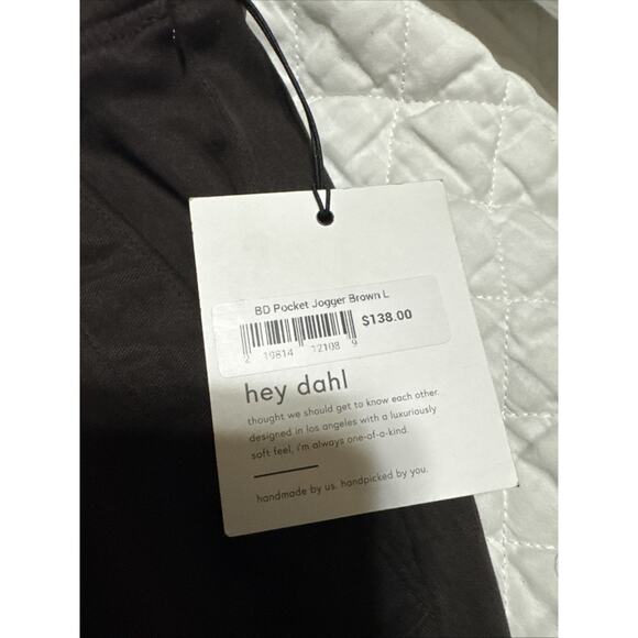 bella dahl Stretch Pant Size Large Jogger Brown NWT - Picture 7 of 12